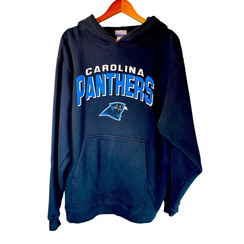 Reebok Men’s Carolina Panthers Black Hoodie. Great Pre Loved Condition.